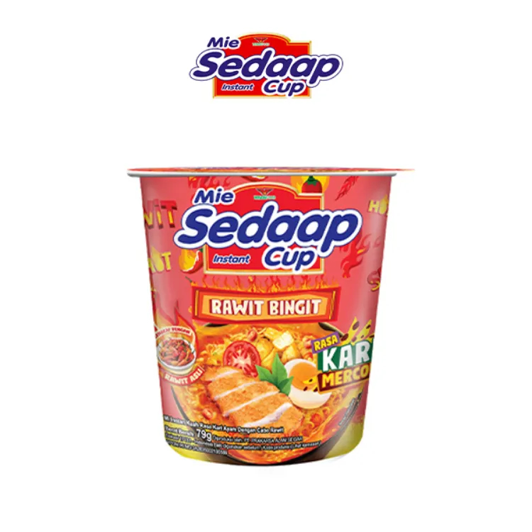 Jual SEDAAP Mie Instant Cup RASA KARI MERCON 79g | Shopee Indonesia