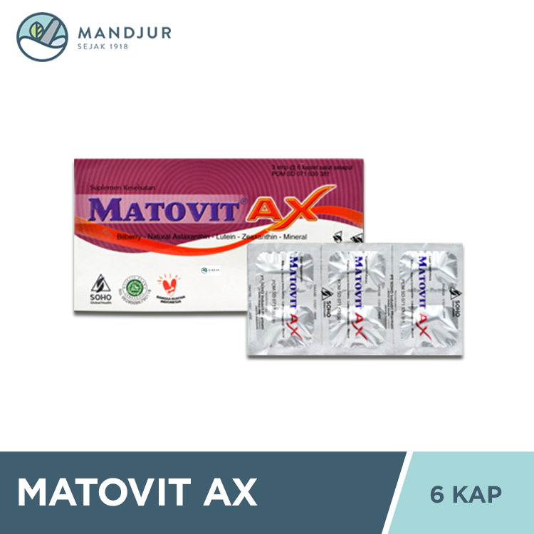 Jual Matovit AX 6 Tablet - Suplemen Untuk Mata Lelah | Shopee Indonesia