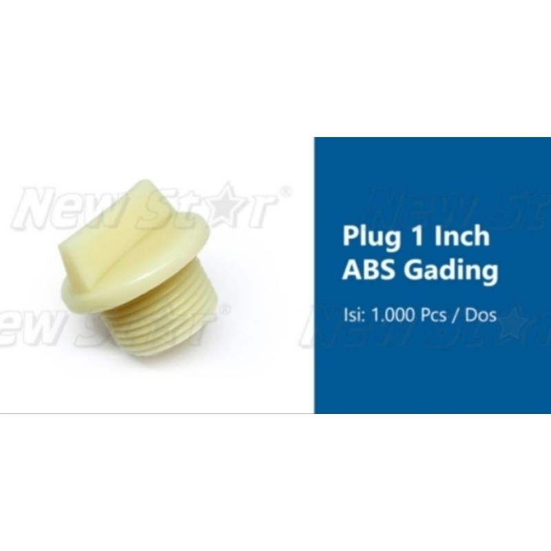 Jual Plug dop Toren Tandon ABS 3/4inch 1inch - 3/4inch | Shopee Indonesia