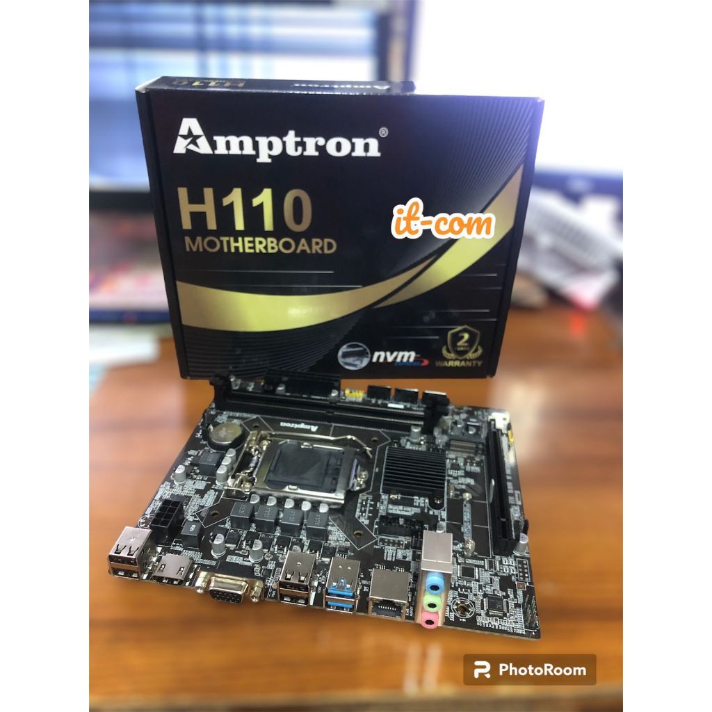 Jual Motherboard Amptron H110 M.2 Nvme LGA1151 DDR4 | Shopee Indonesia