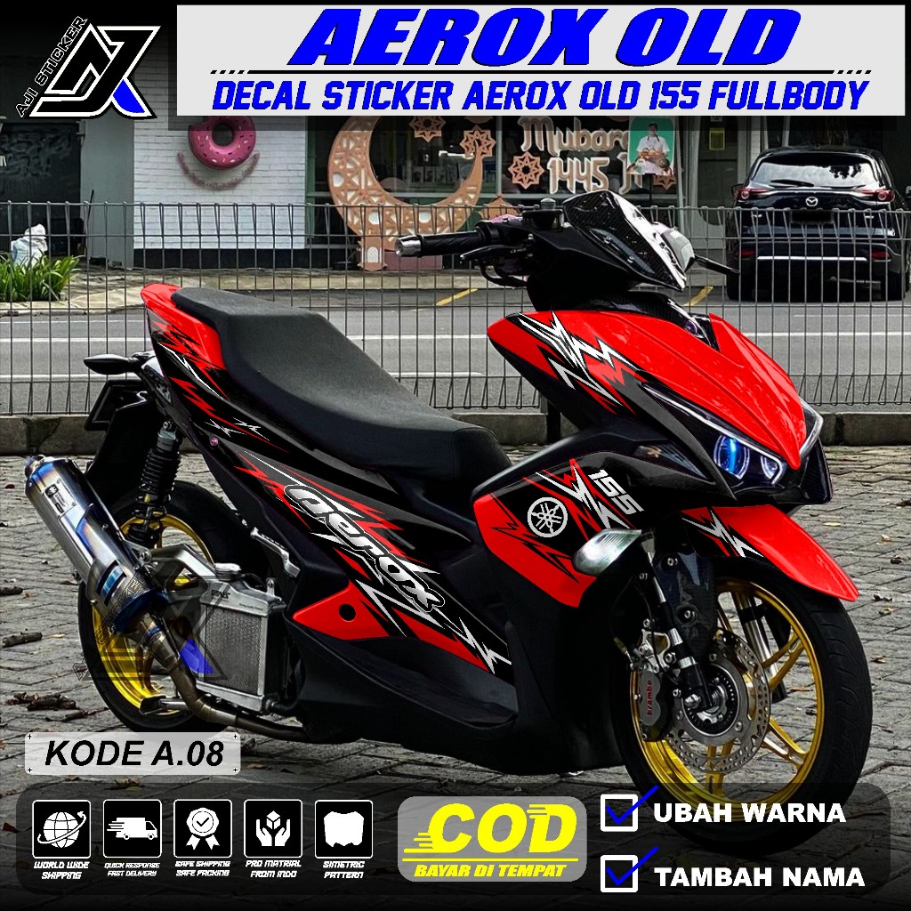 Jual Decal AEROX 155 Full Body - Sticker Decal Aerox 155 Old Full Body ...