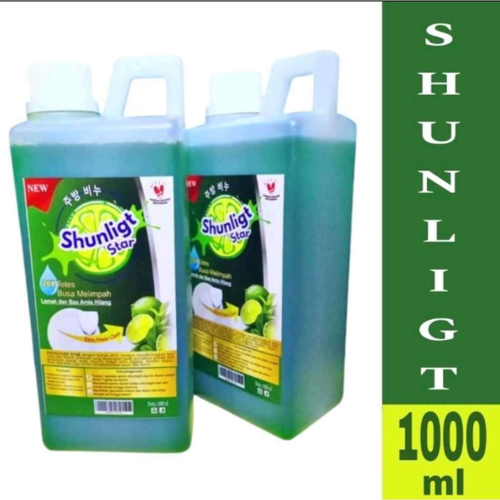 Jual SUNLIGHT STAR/ SABUN CUCIN PIRING 1 LITER / KENTAL/ MURAH | Shopee ...