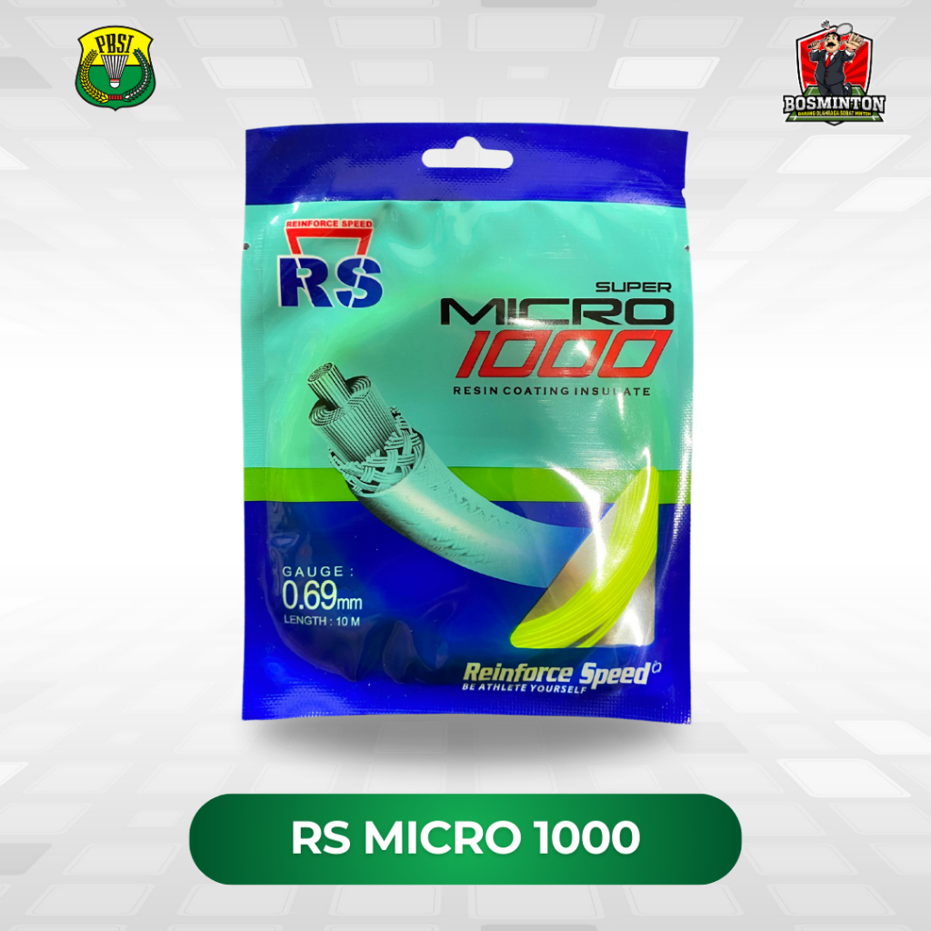 Jual RS Micro 1000 Original Senar Raket Badminton Bulu Tangkis | Shopee ...