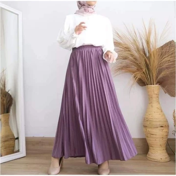 Rok Plisket Premium Standar Rok Muslim Rok Mayung