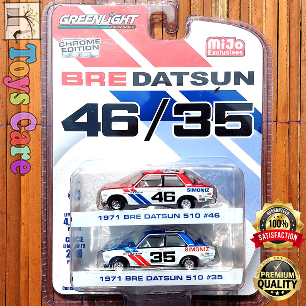 独特な店 Jual GREENLIGHT BRE DATSUN 46/35 1971 BRE DATSUN 510 #46 35 レーシングカー