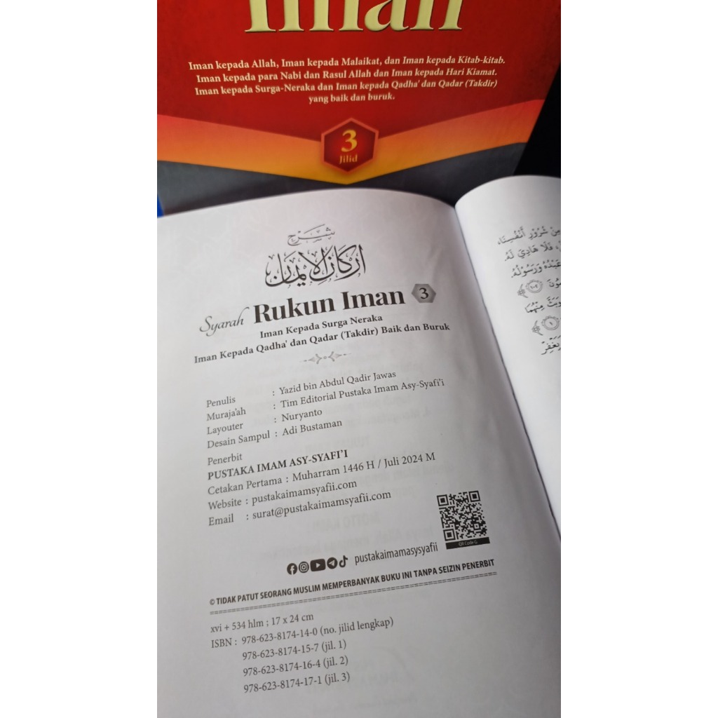 Jual Syarah Rukun Iman 3 Jilid Box Exclusive - Ust Yazid - Original ...