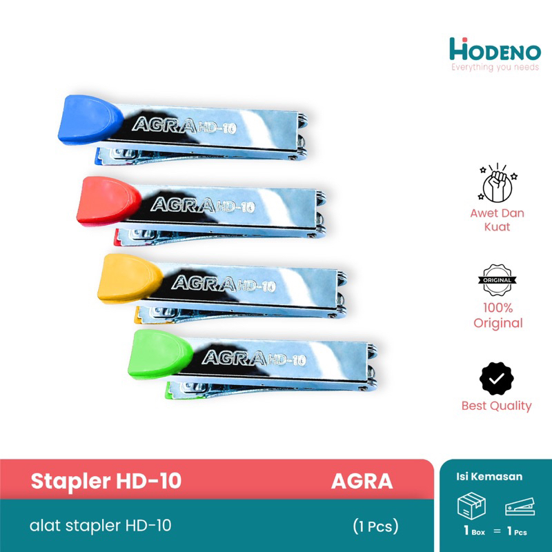 Jual AGRA Stapler HD-10 /Hekter / Penjepit Kertas (1pc) | Shopee Indonesia