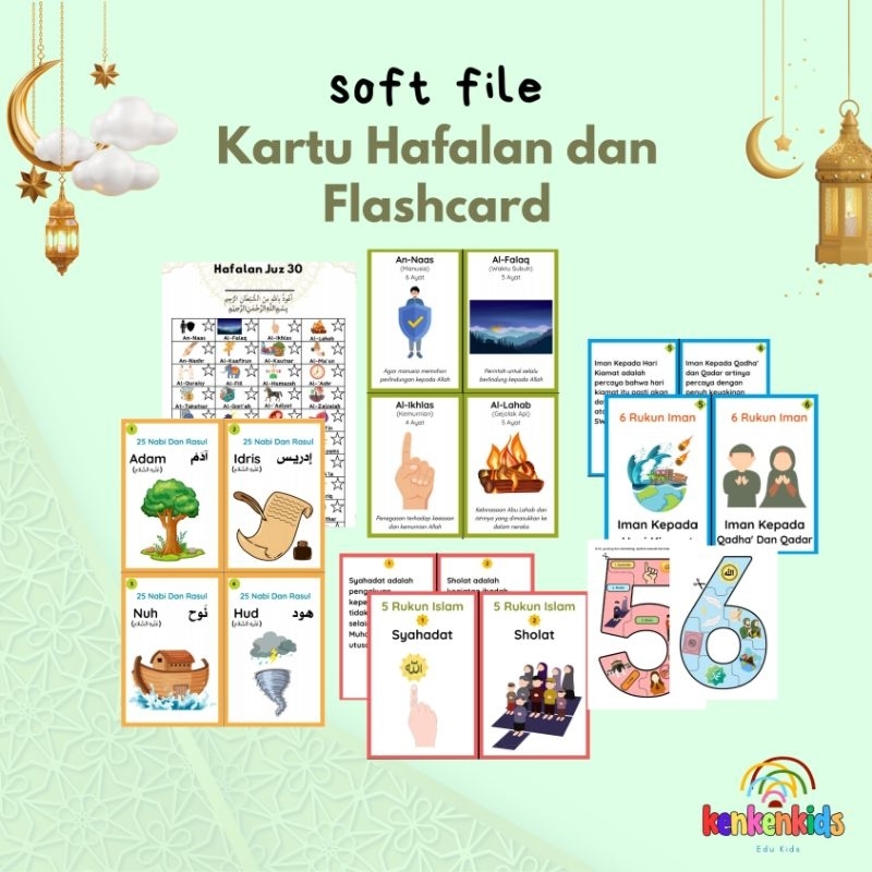 Jual SOFTFILE PRINTABLE TRACKING DAN FLASHCARD MUSLIM SERIES | Shopee ...