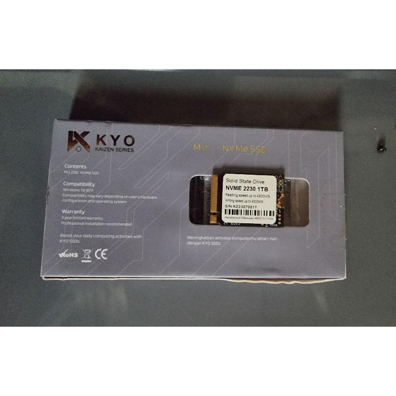Jual KYO SSD NVMe 2230 1 TB -bekas | Shopee Indonesia