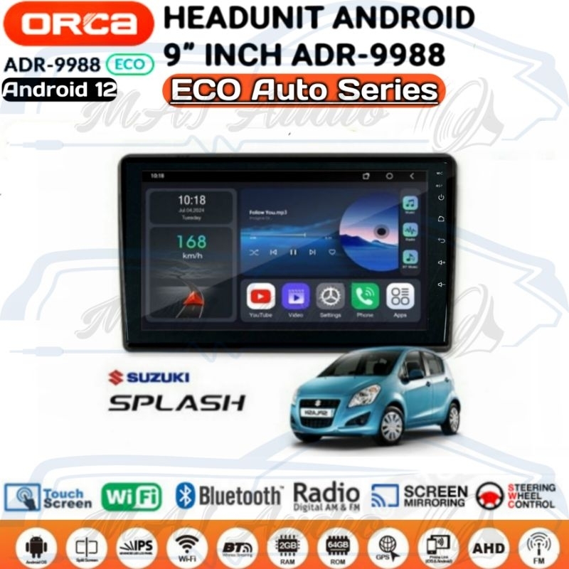 Jual Head Unit Android Orca Eco auto Series 9 inch OEM Suzuki Splash ...