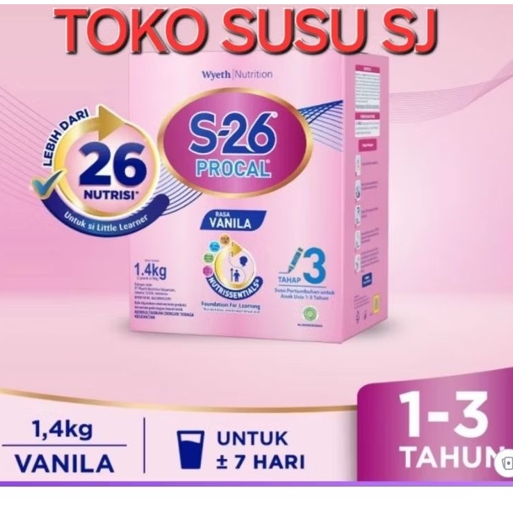 Jual S26 PROCAL REGULER TAHAP 3 1400 GRAM/1400gr/1,4kg | Shopee Indonesia