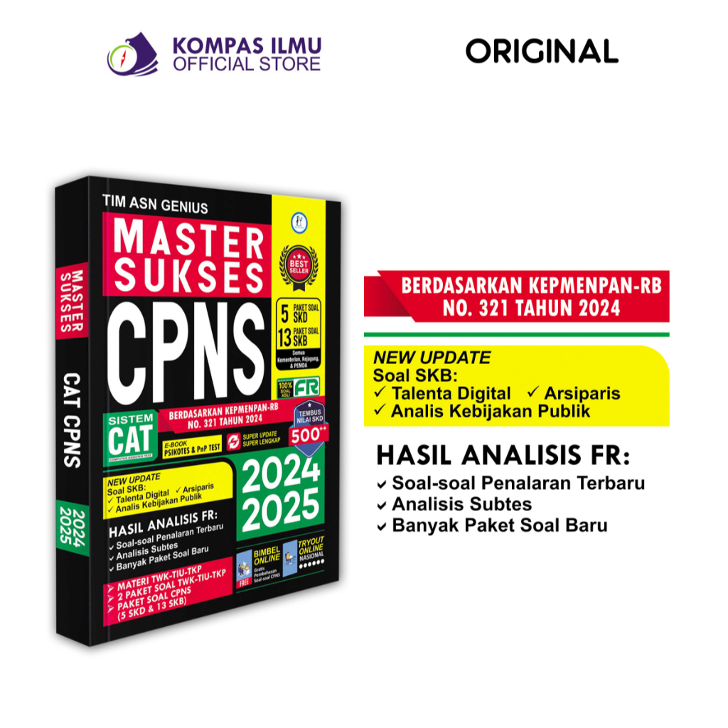 Jual Buku Cpns Master Sukses Cat Cpns Skd Skb Terbaru Shopee Indonesia