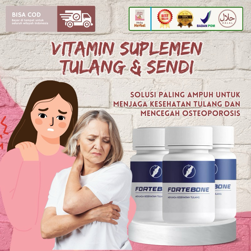 Jual FORTEBONE Vitamin Tulang dan Sendi Vitamin Kesehatan Tulang Obat ...