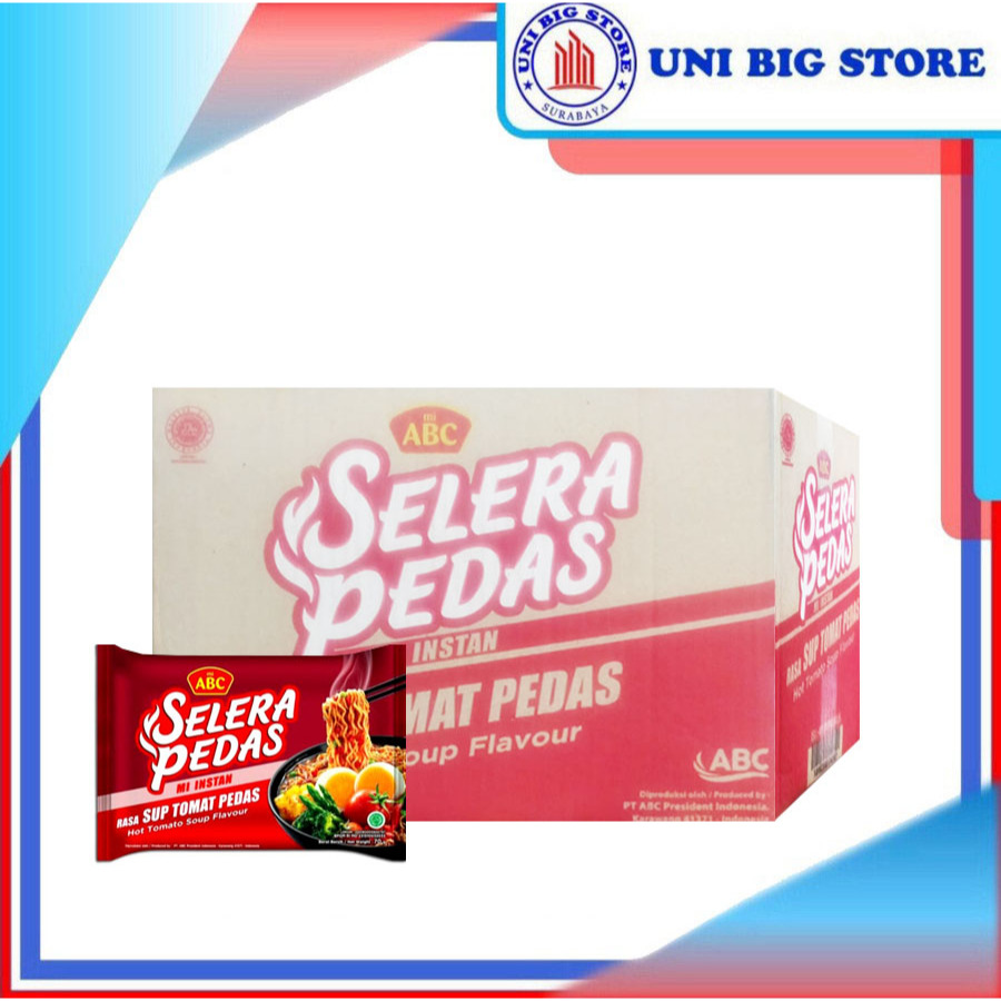 Jual Mi ABC Selera Pedas Mie Sup Tomat Pedas 70 gr x 40 pcs DUS Hot ...