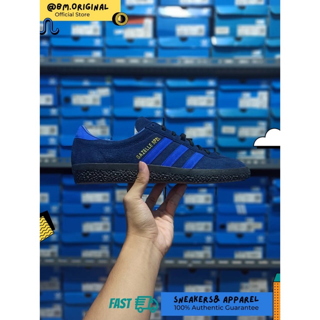 Jual Adidas Gazelle SPZL Night Indigo Supplier Colour Power Blue IF8424 ...