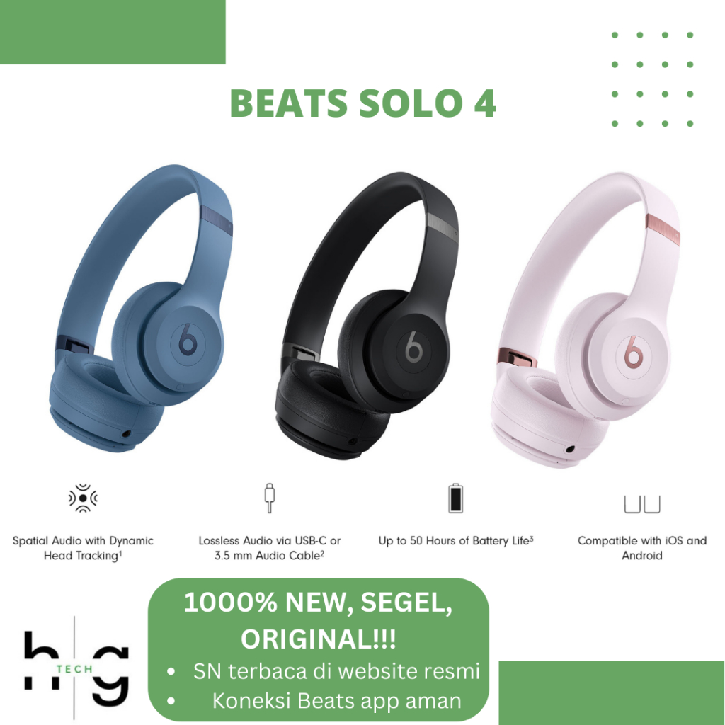 Jual Beats Solo Wireless Bluetooth On-Ear Headphones Apple