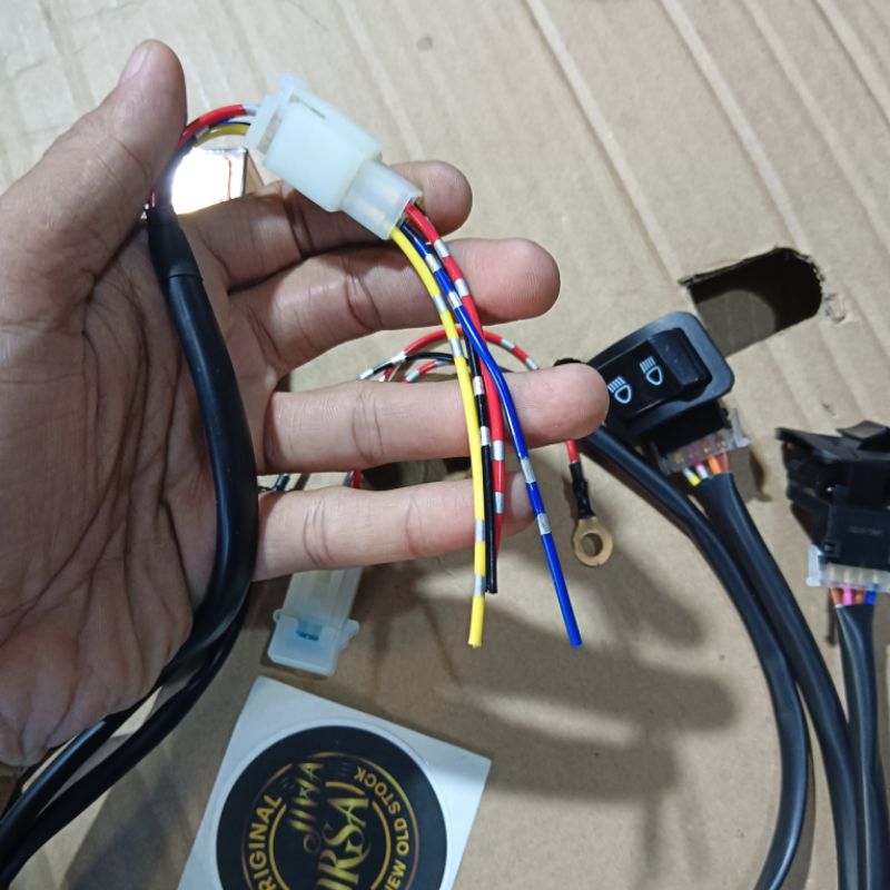 Jual Relay rilay set lampu projie biled saklar honda revo pass beam ...