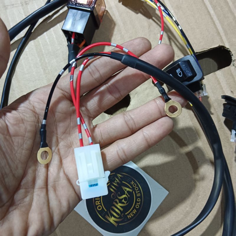Jual Relay rilay set lampu projie biled saklar honda revo pass beam ...