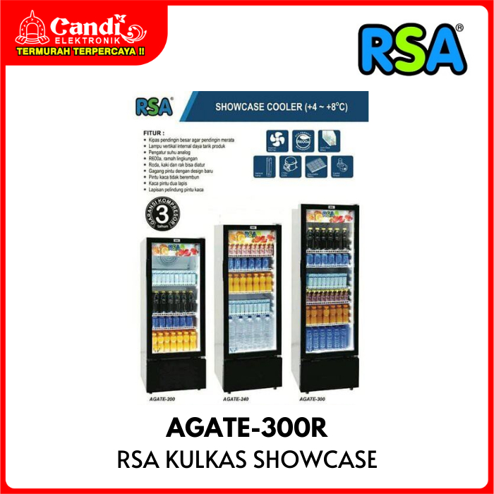 Jual RSA GEA Kulkas Showcase Kapasitas 282 Liter Chiller Display ...