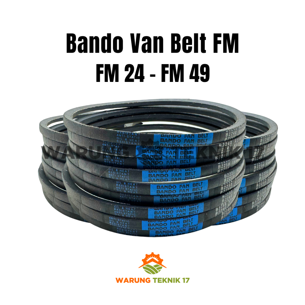 Jual Van Belt Bando Type FM (FM24 FM49) Tali Ban Kipas Fan Belt