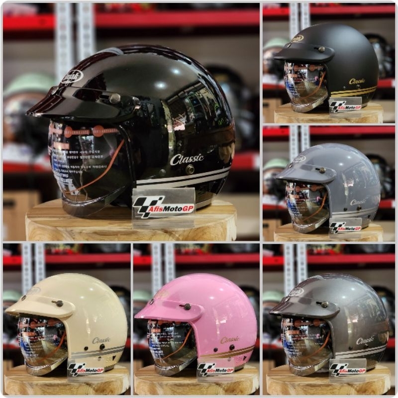 Jual Helm Retro Injak classic Original SNI | Shopee Indonesia