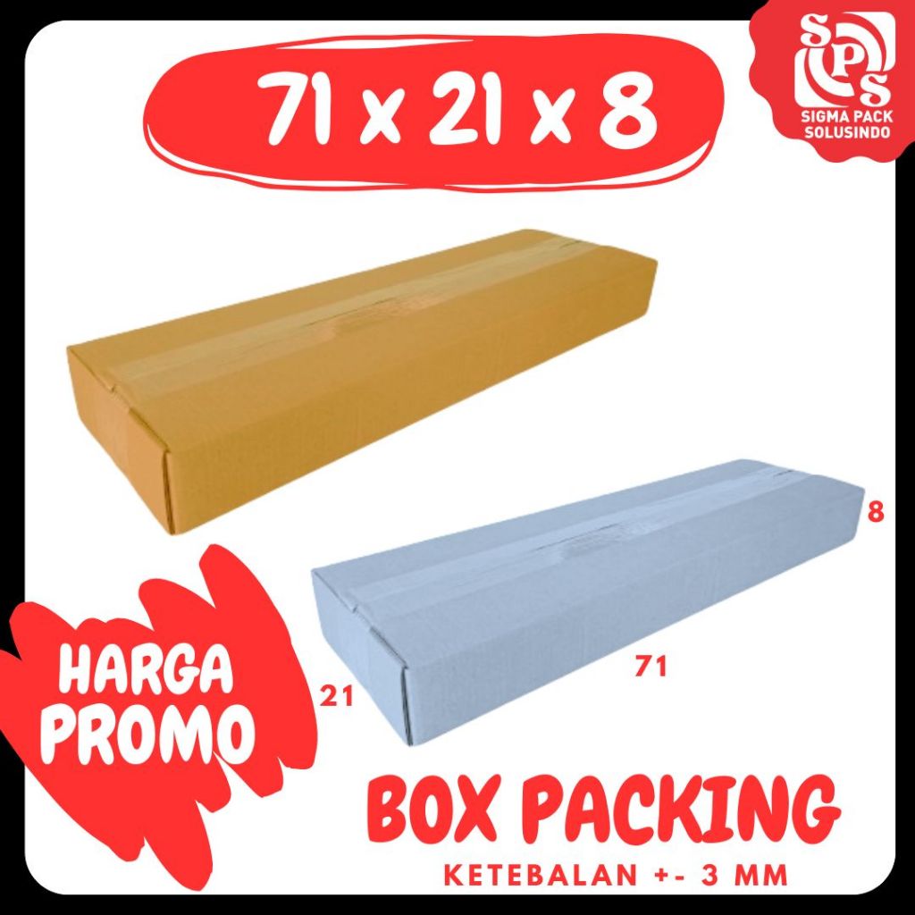 Jual Kardus Raket 71x21x8 Box Raket Packing A1 Double Wall Karton Raket ...