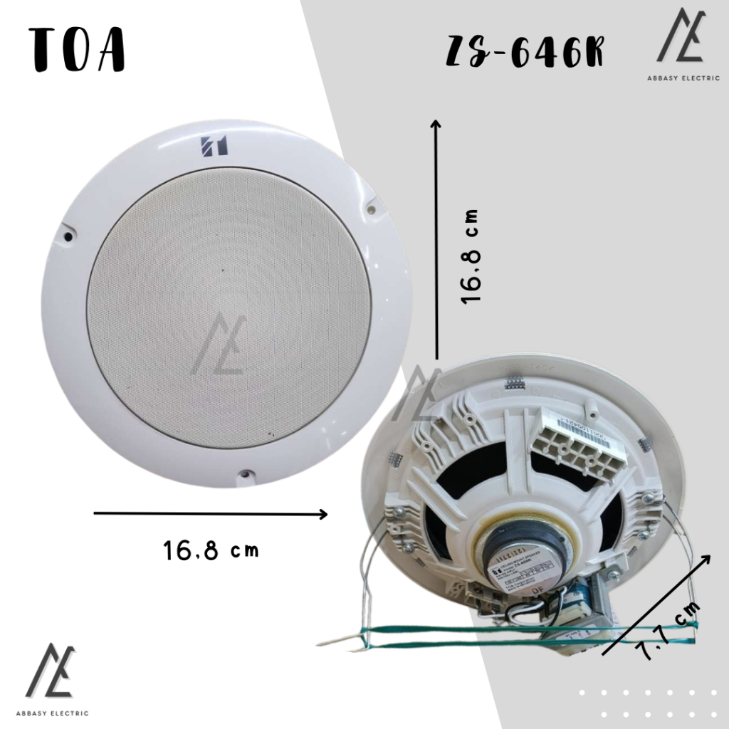 Jual TOA ZS 648 R 646R Ceiling Speaker Box TOA tipe ZS-646R