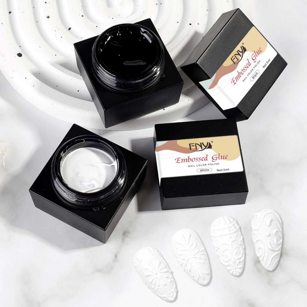 Jual FINY EMBOSSED GLUE GEL DESAIN CHROME EMBOSS PAINTING EMBOS 3D