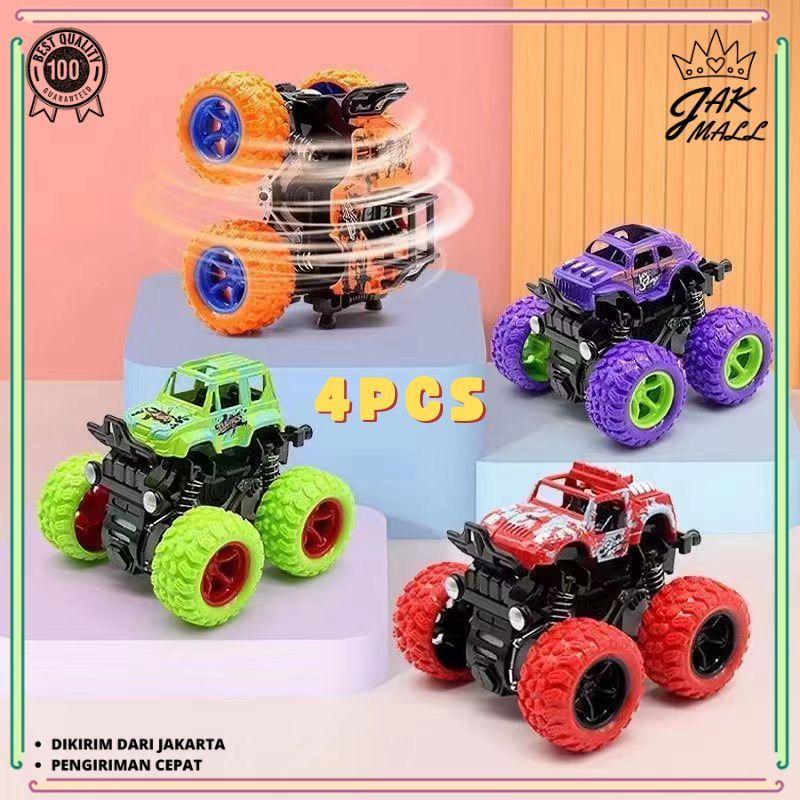 Jual JM Mainan 4PCS Jeep Anak Mobil Monster Zap Mobil Jip Anak Off Road ...