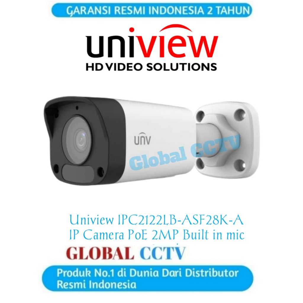 Jual UNIVIEW IPC2122LB-SF40-A IP CAMERA UNV 2MP OUTDOOR CAMERA