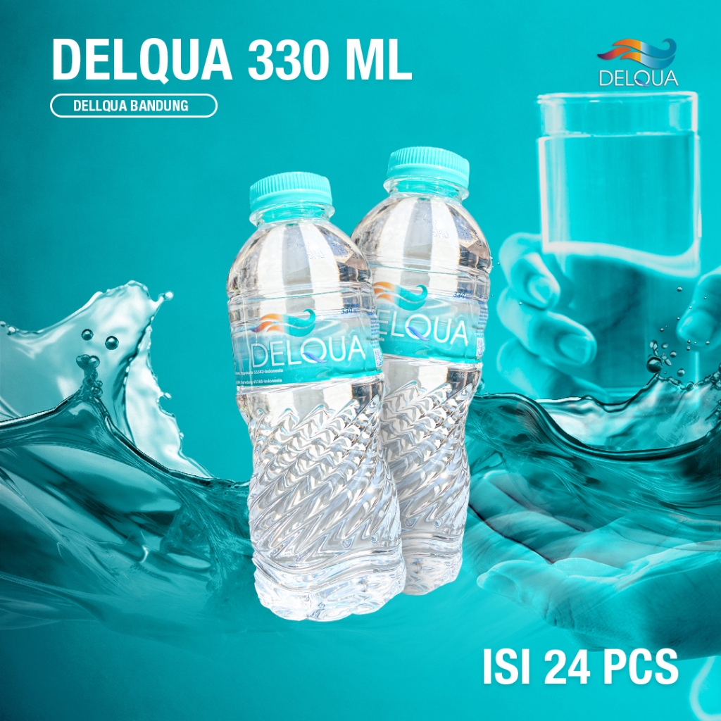 Jual Delqua Mineral Water Botol 330ml | Shopee Indonesia