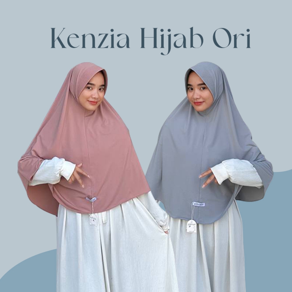 Kenzia Hijab Jumbo Jilbab Instan Size XL /Bergo Raisa Size XL Jersey Premium