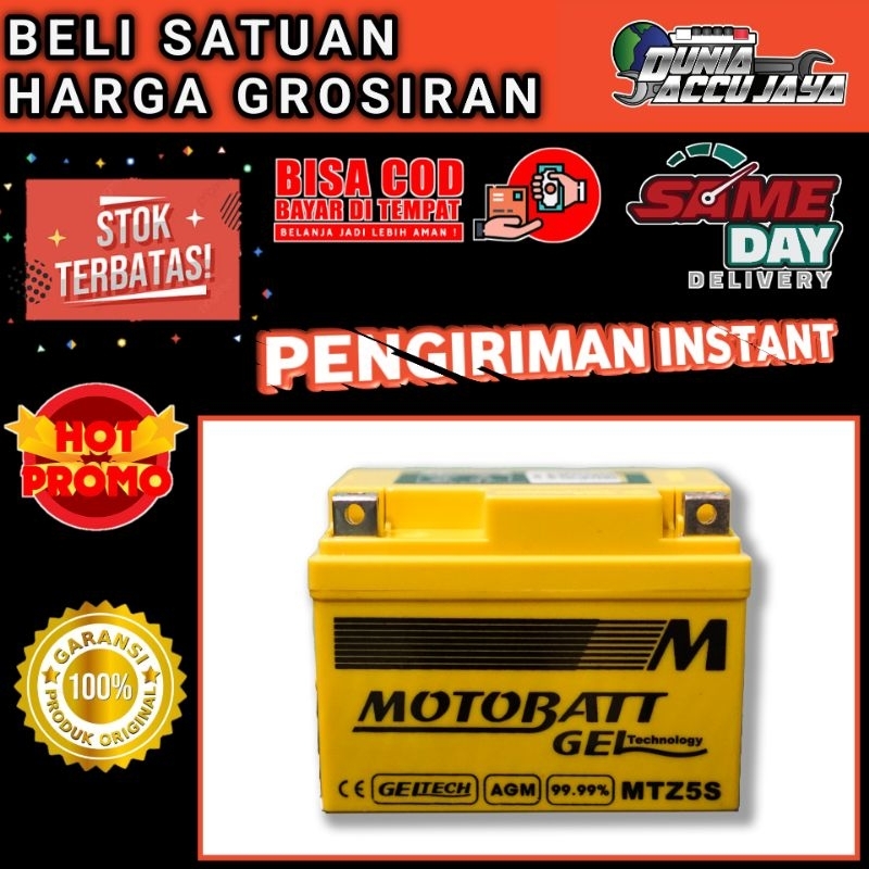 Aki motor kering GROSIR ( bergaransi ) motobatt original mtz5s gtz5s 4,2 AH 12V metic bebek kopling Honda Karisma Supra X-125 Blade Vario Mega Pro Revo Scoopy Beat CS1 Spacy Verza R 15 Byson Jupiter Z1 Mio Soul GT Xeon Vixion X-Ride Fino Satria F Shogun