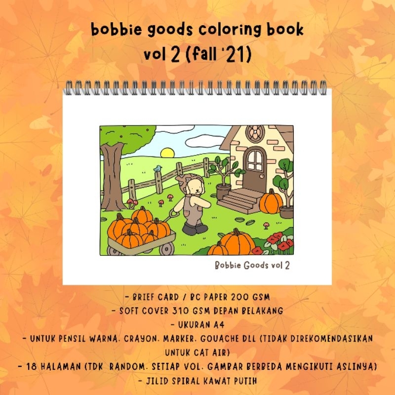 Jual Bobbie Goods Coloring Book Vol 2 Fall 2021 18 halaman buku