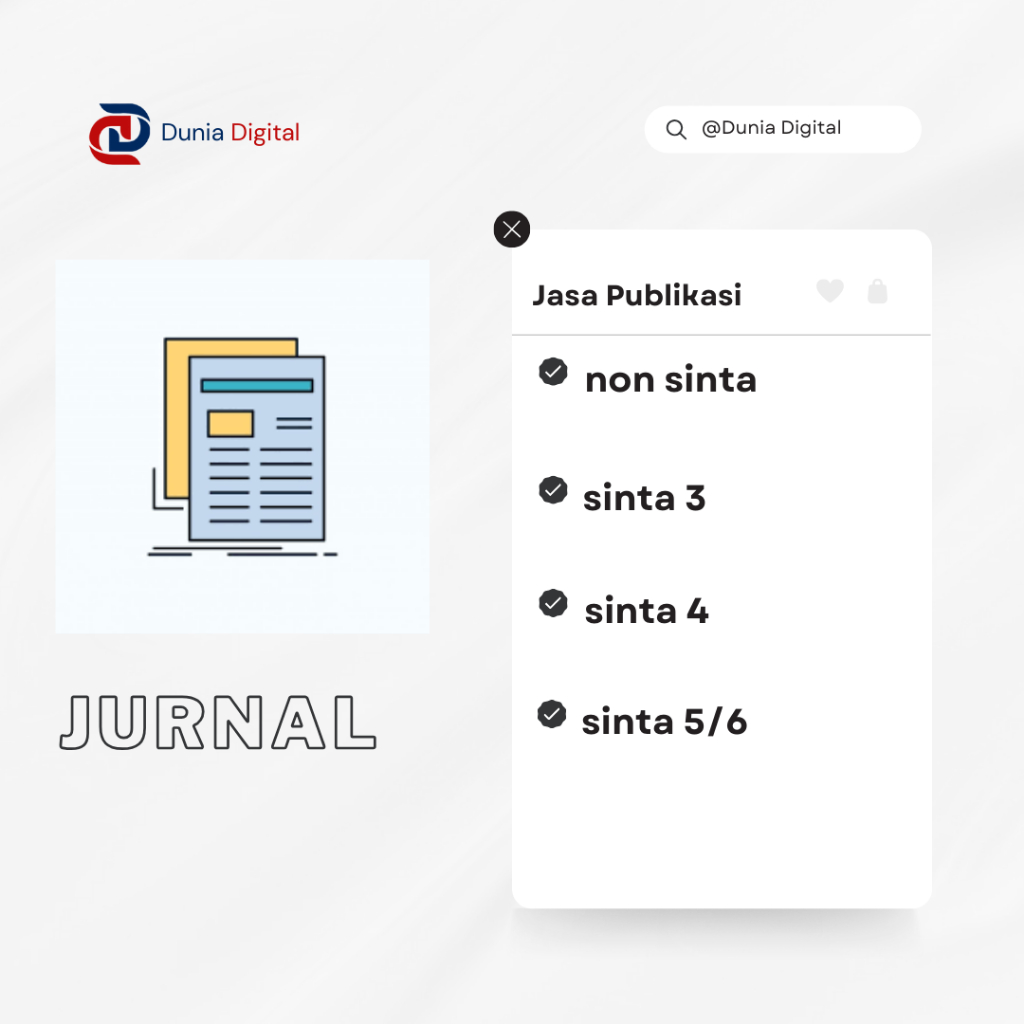 Jual Jasa Publikasi Jurnal Ilmiah Non SInta FAST TRACK| Publikasi ...