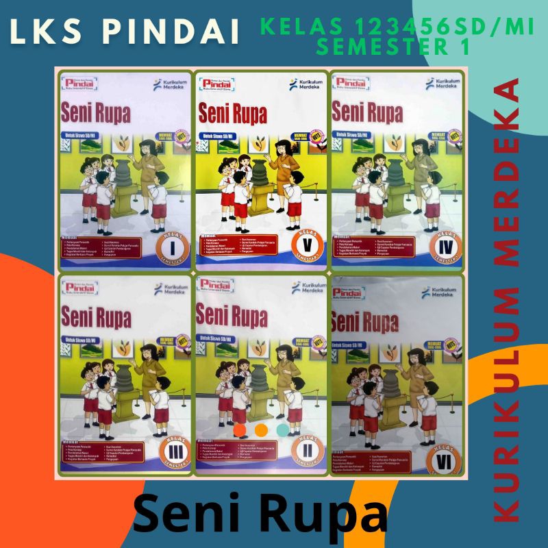 Jual Buku LKS Pindai Seni Rupa Kelas 1 2 3 4 5 dan 6 SD MI Kurikulum ...