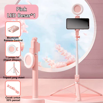 Eseze 170CM Tongsis Selfie Stick Tripod HP Bluetooth Remote Control Selfie Tongsis Handphone
