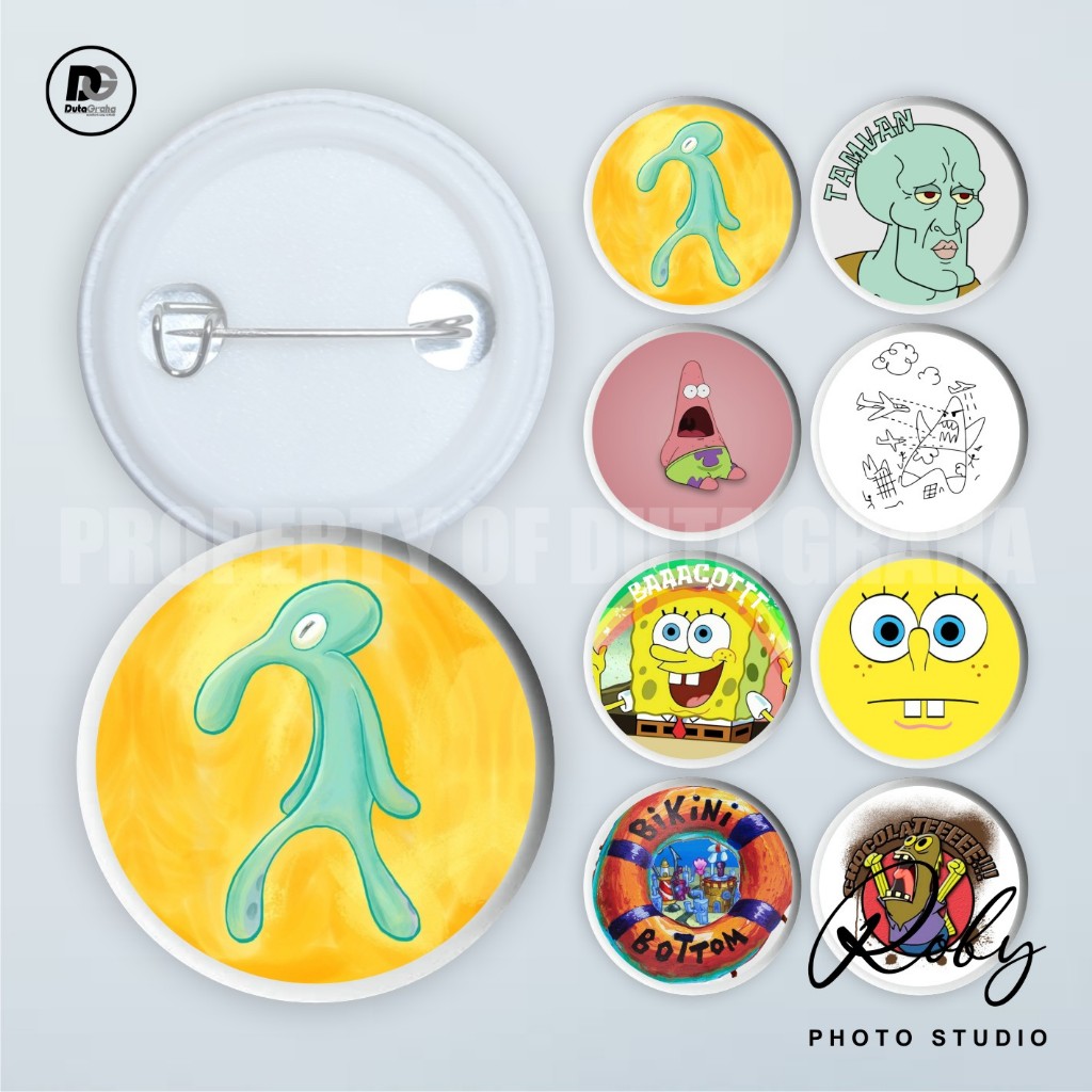 Jual [PIN PRESS] SPONGEBOB SQUAREPANTS MEME Pin Bros Aksesoris Souvenir ...