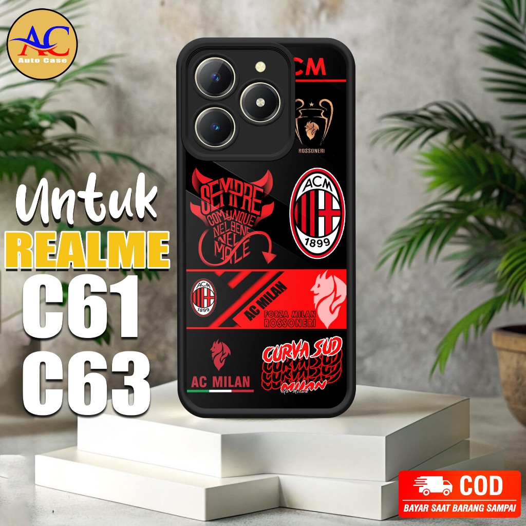 Jual Case REALME C61 C63 Auto Case Motif FTBL Case Hp Glossy