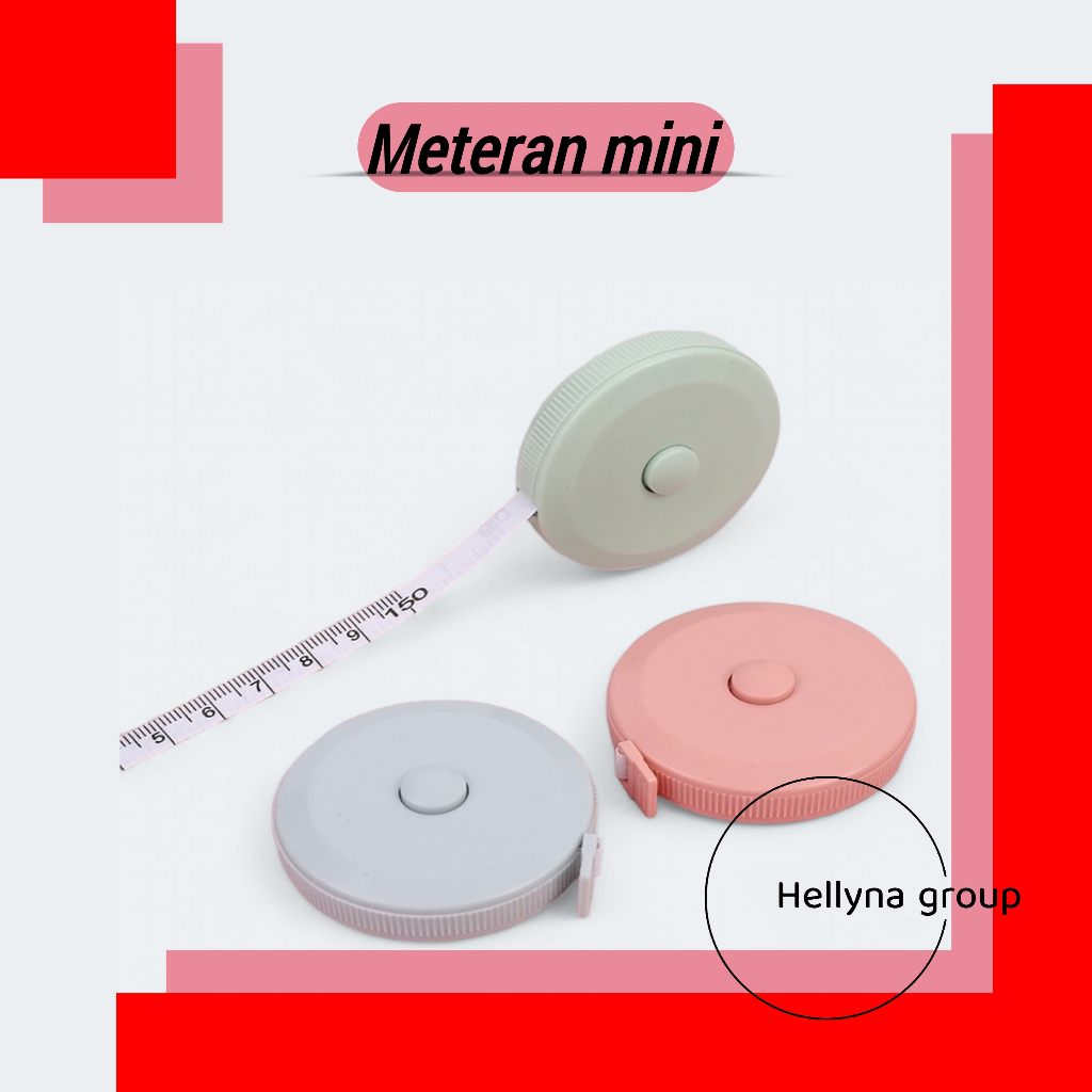 Jual Meteran Mini 150cm Meteran Jahit Measure Tapes High Quality 1.5M ...