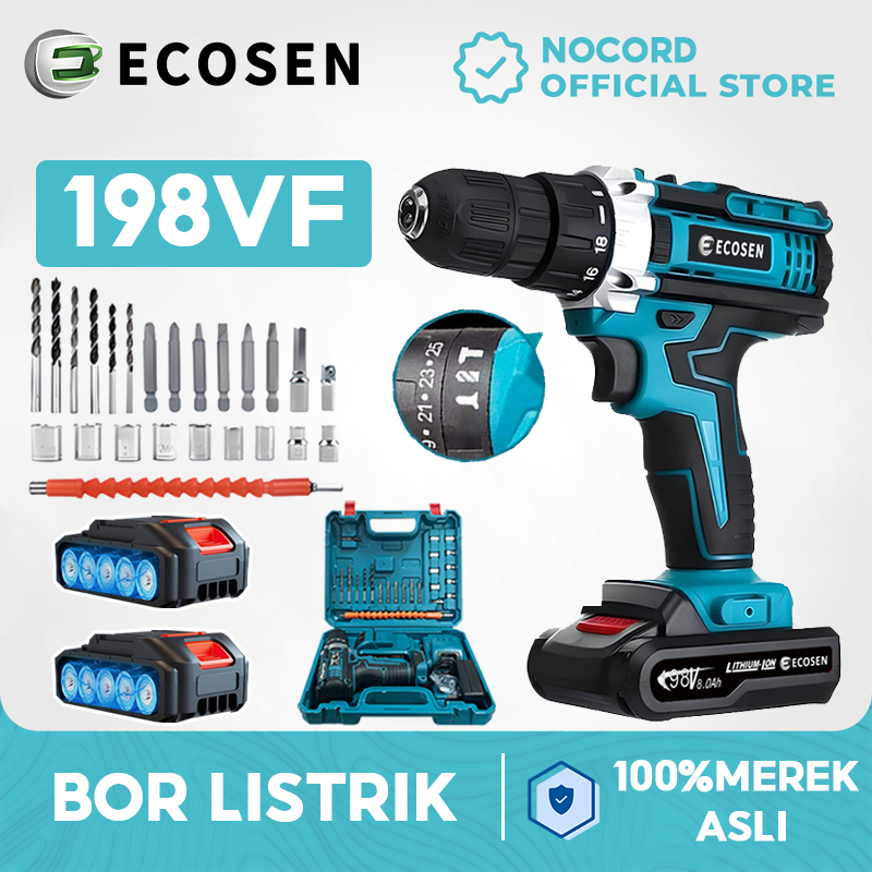 Jual NOCORD 198VF Mesin Bor Impact Drill Bor Tanpa Kabel Bor Listrik ...