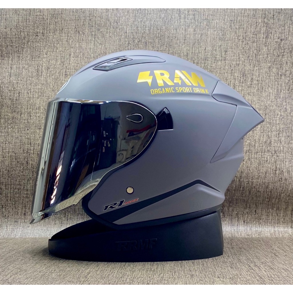 Jual NHK R1 MAX Solid Grey Doff || Paket Ganteng Visor Iridium - Helm ...