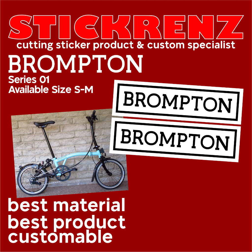Jual Cutting Sticker Stiker Frame Sepeda Lipat Brompton 01 Custom ...