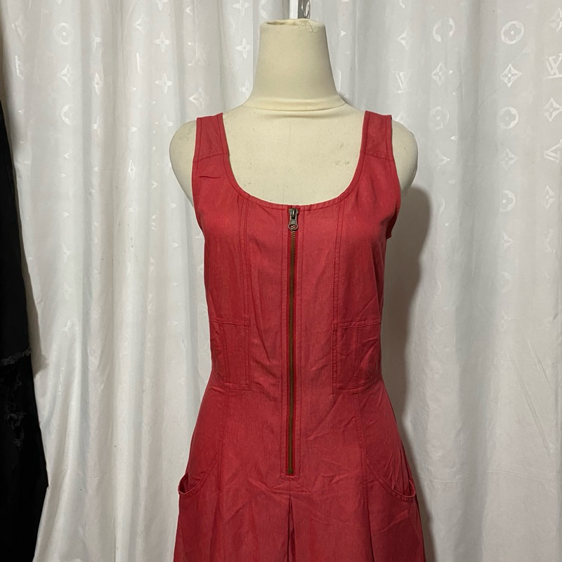Jual Flare dress midi merah maroon | Shopee Indonesia