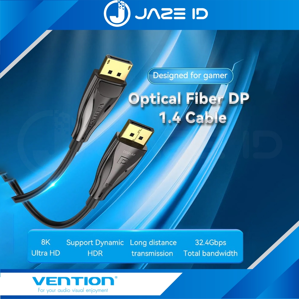 Jual Vention Kabel Fiber Optic Displayport 1.4 High Speed DP to DP 8K ...