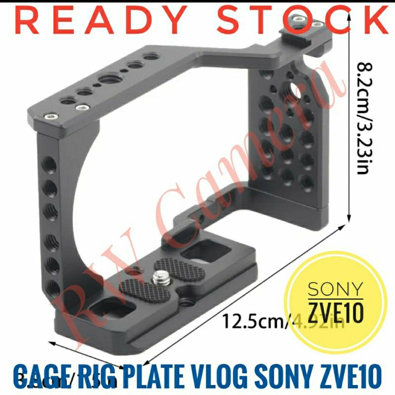 Jual Cage Rig Camera Sony ZV-E10 ZVE10 Hand Grip Bracket Braket Tripod ...