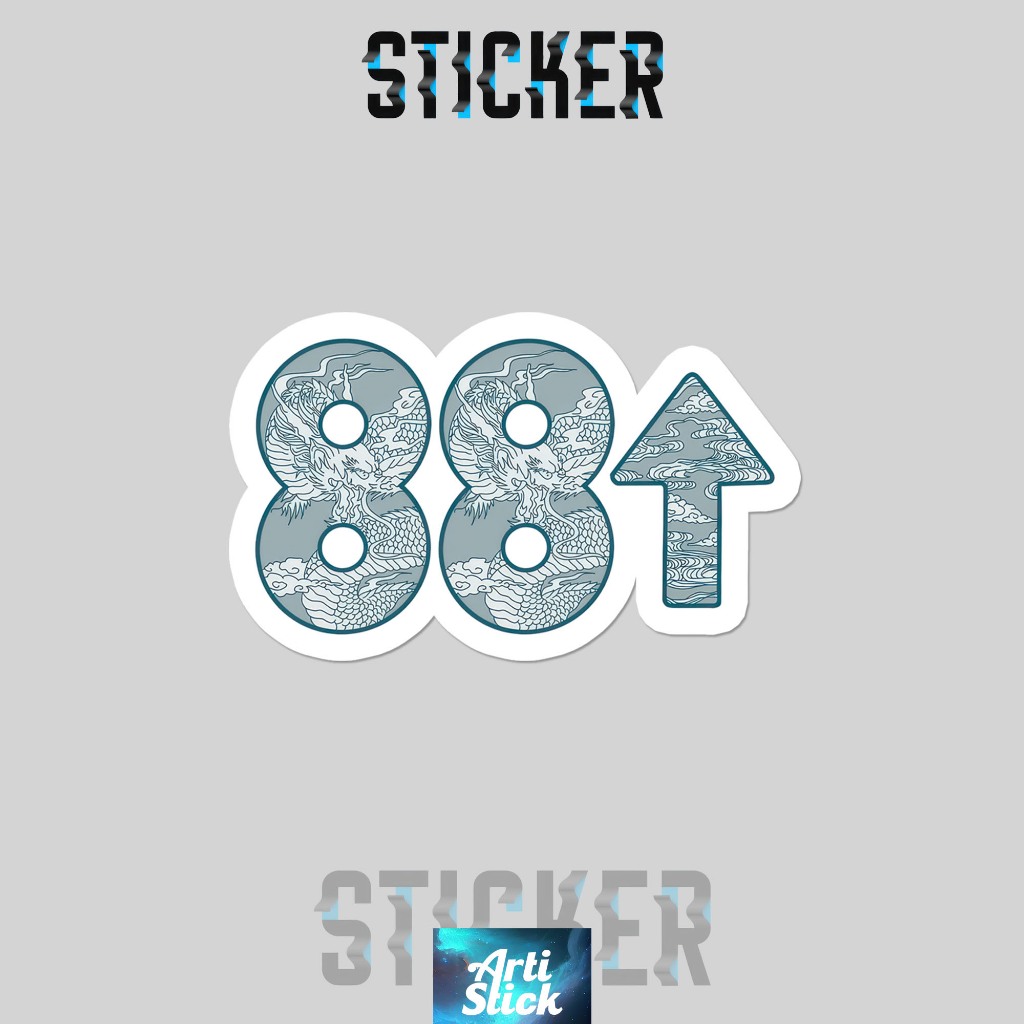 Jual (3 pcs) Sticker Band Series 88 RISING | Vinyl Laminasi anti air ...