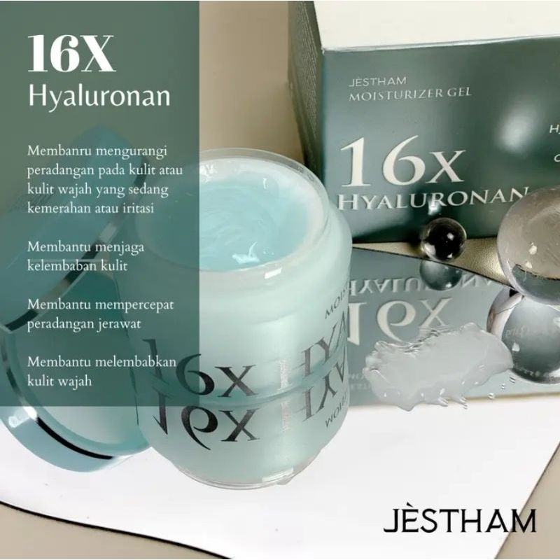 Jual Jestham 16x Hyaluronan Moisturizer Gel | Shopee Indonesia