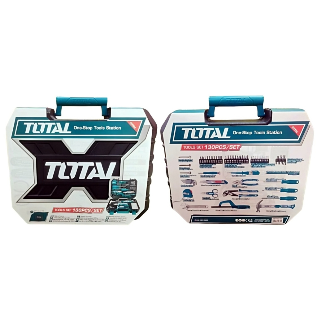 Jual TOTAL Tools Station Tools Set 130Pcs / Total Tools Kit Set 130 Pcs ...
