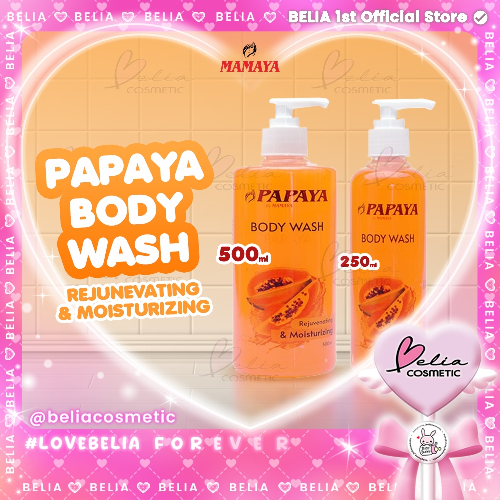 ❤ BELIA ❤ MAMAYA Sabun Papaya Body Wash 250ml | 500ml (✔️BPOM) Papaya Body Wash